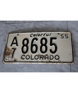 Vintage 1955 Colorful Colorado License Plate A7 8685 (single) - $129.99
