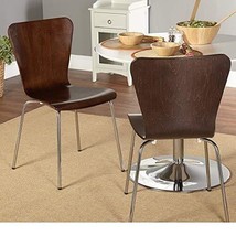 Simple Living Pisa Bentwood Stackable Dining Kitchen Chairs (Set of 2) - £96.06 GBP