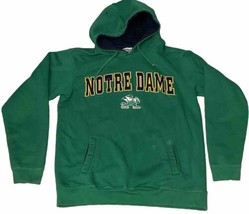 VTG Notre Dame Fighting Irish Green Hoodie Adult Men’s S/M Foot Locker Heavy - £15.69 GBP