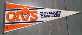 Vintage 1990s Cleveland Cavs Cavaliers NBA Wincraft Pennant Signed - £84.31 GBP