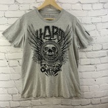 Hart Huntington T-Shirt Mens Sz L Large Gray Graphic Tee - $11.88