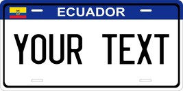 Ecuador Blue License Plate Personalized Car Bike Motorcycle - £8.78 GBP+