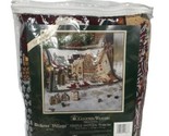 Dept 56 Dickens Village 1st Series Christmas Afghan Woven Throw Blanket ... - £24.04 GBP