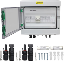 4 String Solar Combiner Box,Pv Combiner Box for Solar,With Lightning Arr... - £160.99 GBP