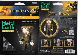 Lord of The Rings Aragorn Metal Earth Legends 3-D Laser Cut Steel Model Kit NEW - £9.12 GBP