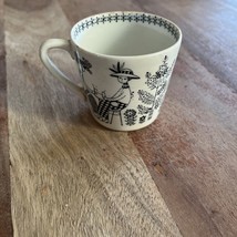 Vintage ARABIA Finland Emilia Tiny Cup Raija Uosikkinen illustration Art - $215.11 MXN