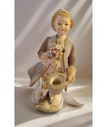 Vintage Porcelain Figurine 5½ Inch Boy holding Flowers #23/164 - $233.82 MXN