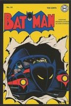Batman #20 1943 4x5&quot; Cover Postcard 2010 DC Comics Robin Batmobile - £7.90 GBP