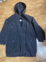 Woman’s Coat Anne Smith Black Size Medium Silk - £19.55 GBP