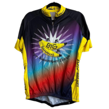 VoMax Mens Multicolor Size Large Full Zip Cycling Bike Shirt 2014 Big Ba... - $16.21