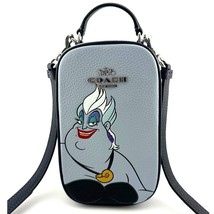 Disney X Coach Eva Phone Crossbody With Ursula Motif Ice Blue Multi CC325 - $147.51