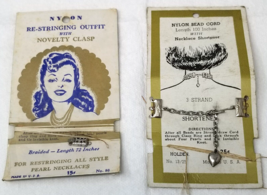 Pearl Necklace Restringer Necklace Shortener Set of 2 1950s - £15.14 GBP
