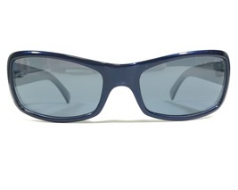 Emporio Armani Sunglasses 705-S 777/53 Blue Silver Rectangular with Blue... - $65.24