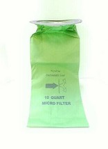 MICRO LINED DISPOSABLE PAPER FILTER BAGS FOR 10 QUART BACKPACK VACUUM 10/PK - $17.61