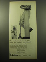1950 Celanese George W. Heller Slacks Ad - The smartest men on deck wear slacks  - £14.72 GBP