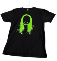 STEVE AOKI KOLONY TOUR T-SHIRT BLK DOUBLE-SIDED SOFT COTTON DJ EDM Large - $624.13 MXN