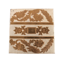 Vintage Compact with Mirror Square Gold Tone Design Made in USA - £24.38 GBP