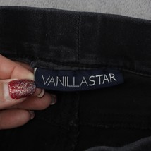 Vanilla Star Pants Women M Black Denim Low Rise Pull On Casual Jeggings - £20.62 GBP