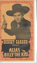 Alias Billy the Kid Starring Sunset Carson VCR Tape 1946 - £7.23 GBP