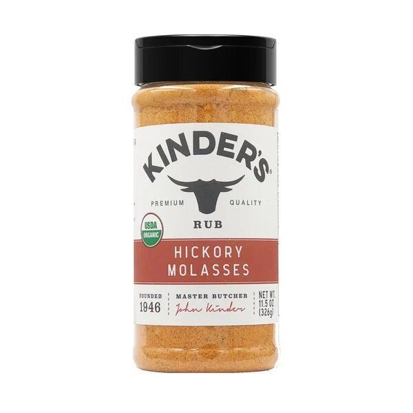 Kinder's Hickory Molasses Seasoning Rub BBQ 11.5 oz Beef Pork Ribs Chicken Large - $19.79