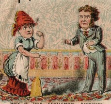 See Thru Victorian Trade Card Bissel Carpet Sweeper - £37.98 GBP