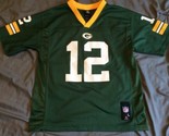 NFL Team Apparel GREEN BAY PACKERS AARON RODGERS JERSEY SIZE YOUTH L 14/16 - £8.96 GBP