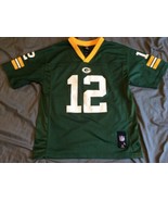 NFL Team Apparel GREEN BAY PACKERS AARON RODGERS JERSEY SIZE YOUTH L 14/16 - £8.85 GBP
