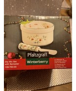Pfaltzgraff Winterberry Bowl Dip Mix Set Spreader NIB - £11.47 GBP
