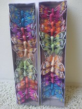 New LOT 2.5&quot; Assorted Faux Feather Craft BUTTERFLIES 24  Pcs (12 x 2 pac... - £13.27 GBP