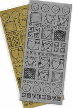 Peel Off Sticker Sheet. Hearts. Choice Of Colour. Cardmaking Scrapbooking - $1.49