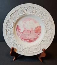 Stratford Hall Pink (Virginia) by WEDGWOOD Luncheon Plate 9 1/2 in - £27.36 GBP