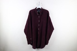 Vintage 90s Ralph Lauren Mens Large Faded Corduroy Button Down Shirt Purple - $49.45