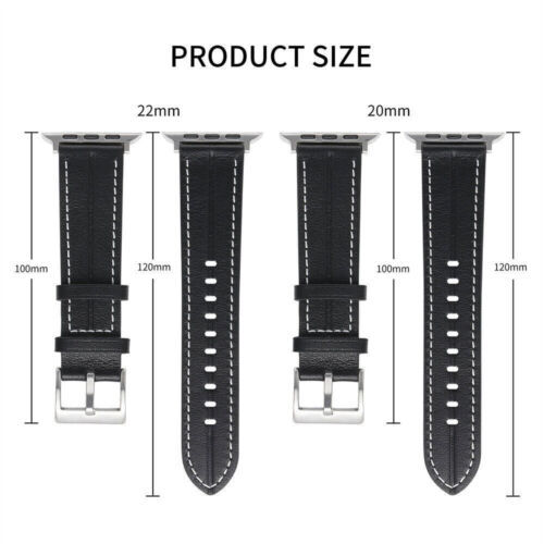 Genuine Leather Strap Band For Apple Watch Series Ultra 49mm 8 7 6 5 4 2 38-45MM