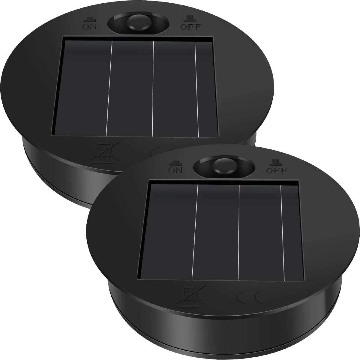 New 2Pcs Solar Lantern Light Top with 30 LED String Light LED Solar Panel Lanter - £150.31 GBP