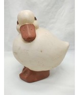 White Ceramic Duck Yard Nature Decor 6&quot; X 5&quot; X 7&quot; - $301.39 MXN