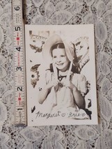 Vintage Margaret O&#39;Brien Photo Card 1940s Child Actress Movie Star FREE ... - £9.53 GBP