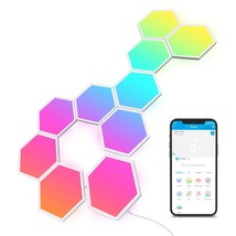 Glide Hexa Light Panels, Rgbic Led Hexagon Wall Lights, Wi-Fi Smart Home Decor C - £226.20 GBP