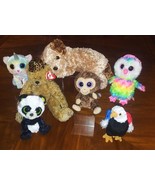  Assorted TY Plush Stuffed Animals Lot of 7 - £15.68 GBP