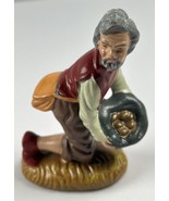 Vintage Nativity Paper Mache Kneeling Beggar Figure Clover Leaf Japan 3.5” - $14.84