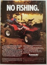 1989 Print Ad Kawasaki Big Bayou 300 4x4 ATV Vehicle 4 Wheel Drive - $10.66