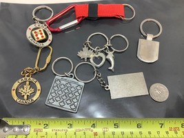 7 Vintage Keyring Canada Keychain Maple Leaf 7 Porte-Clés Canadian Flag ~ Dice - £29.65 GBP