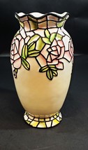 9&quot; Hurrican Style Rose Painted Vase, Outstanding Condition - £31.15 GBP