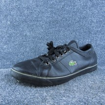 Lacoste Sport Men Sneaker Shoes Black Synthetic Lace Up Size 12 Medium - £19.38 GBP