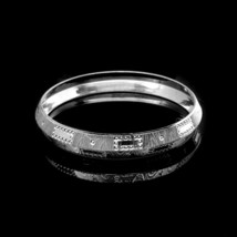 Indian Style Pure 999 Sterling Silver Men&#39;s Bangle Bracelet - £70.05 GBP+