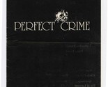 Perfect Crime Program Warren Manzi The Actors Collective  - $13.86