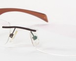 OU 13.813.C04 Marrone Raro Occhiali Metallo senza Montatura 51-18-138mm ... - $58.06