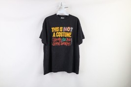 Vtg 90s Streetwear Mens Large Faded Halloween This Is Not A Costume T-Shirt USA - £35.57 GBP