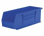 Akro-Mils 30234Blue Hang &amp; Stack Storage Bin, Blue, Plastic, 14 3/4 In L... - $22.99