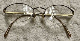 Calvin Klein Eyeglasses 135-345-525 Bronze Half Rim-Frames Only- - £23.98 GBP