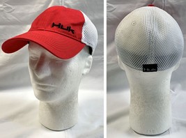 Huk Performance Baseball Hat Mens Stretch Size M-L Red Mesh - $21.73